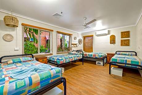Bed in 4-Bed Mixed Dormitory Room with Shared Bathroom