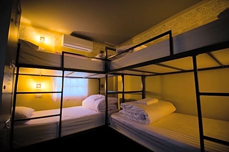 Bunk Bed in Dormitory Room with Shared Bathroom