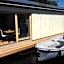 B&Boathouse Amsterdam with bikes and motorboat