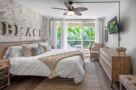 Walk to Beach from this Renovated Studio with King Bed and Resort-Level Amenities