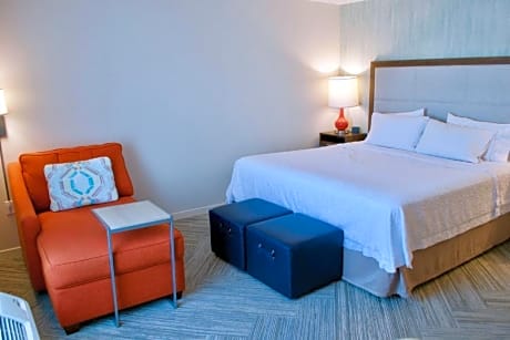 1 King Bed Mobility/Hearing Accessible Room Roll-In Shower Non-Smoking