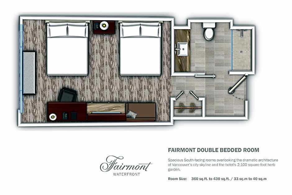 Photo 1 of 8 of Fairmont 2 Double Beds, City View