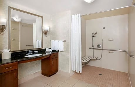 One Bedroom Suite Two Queens Accessible with Roll-In Shower Non Smoking