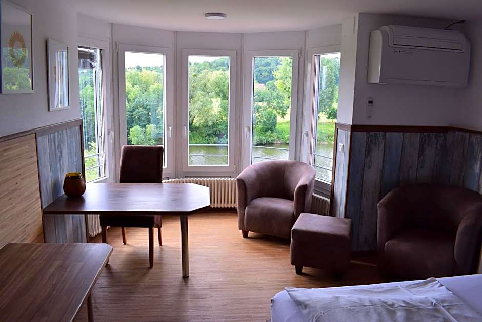 Apartments mit Klimaanlage am Neckarufer, Schöne Aussicht