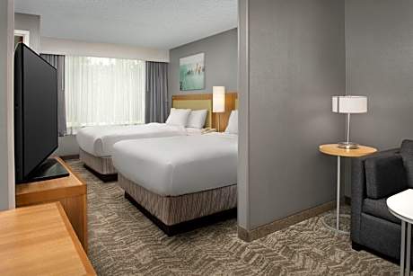 Queen Suite with Two Queen Beds, Deck and Sofa Bed
