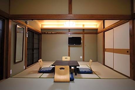 Japanese-Style Family Room with Shared Bathroom
