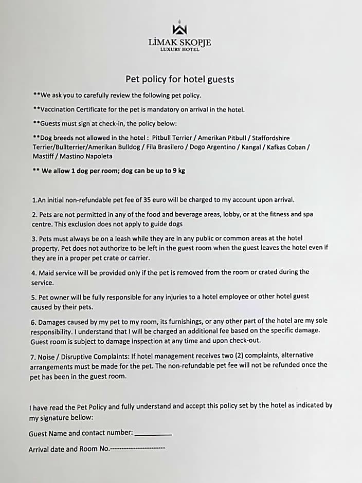 Limak Skopje Luxury Hotel