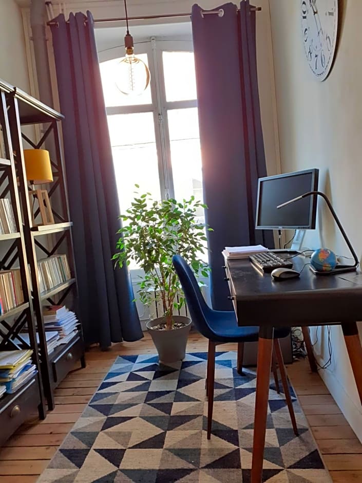 Centre ville, chambre indépendante 20m2 et sa salle de bain privée