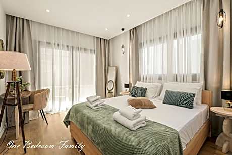 One-Bedroom Family Apartment with balcony