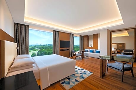 Junior Suite, 1 King Bed ,City View, 1 way Airport transfer, Executive lounge access