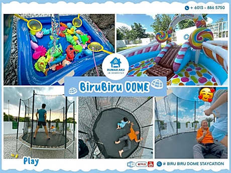 Legoland Hotel Theme Rooms Private Land-Biru Dome Villa
