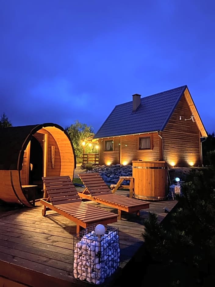 Dolina Bella - ogrzewany domek z balią, sauną i kominkiem w sercu Kaszub