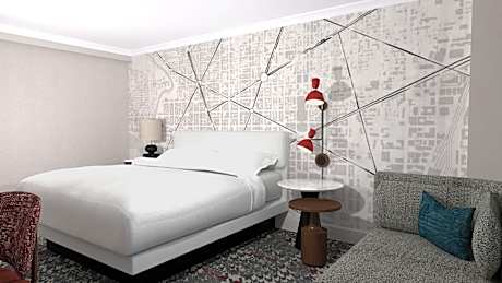 CLUB, Club lounge access, Guest room, 1 King, City view
