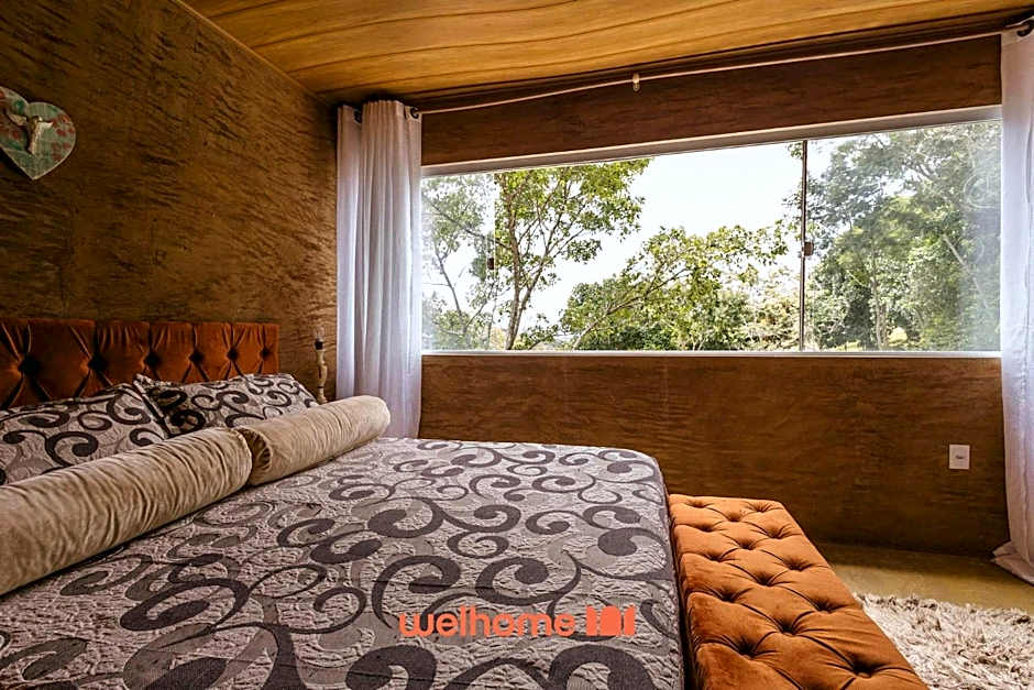 Casa na pedra em Serra Negra vista para montanha