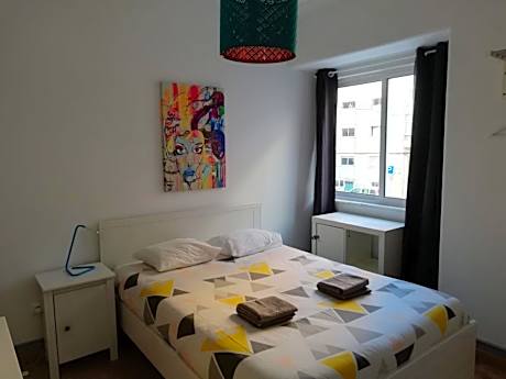 Family Room with Shared Bathroom