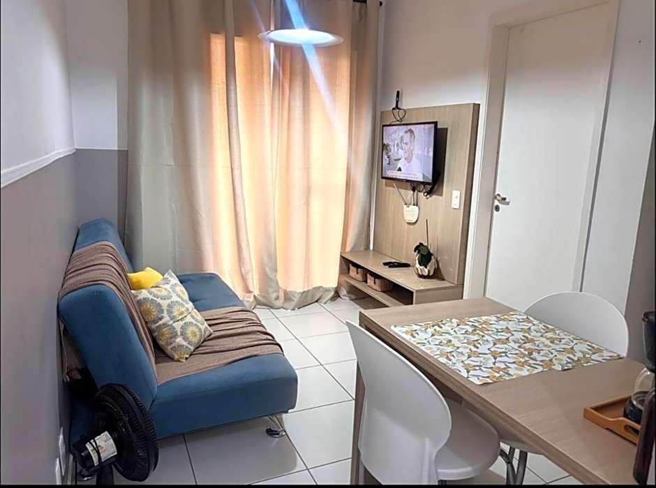 1 quarto e sala com lazer completo