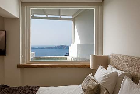 HONEYMOON SUITE - Panoramic Caldera & Volcano Sea View - Private Balcony and Outdoor Tub