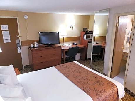 Suite King Bed Mobility Accessible Bathtub Sofabed Microwave Fridge Wi-Fi Non-Smoking Full Breakfast