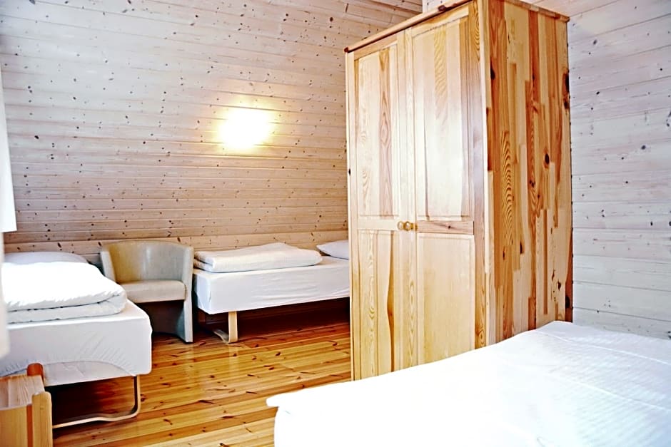 Błękitne domki przy morzu