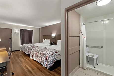 Deluxe Room with Two Queen Beds Disability Access Walk-In Shower First Floor Non-Smoking