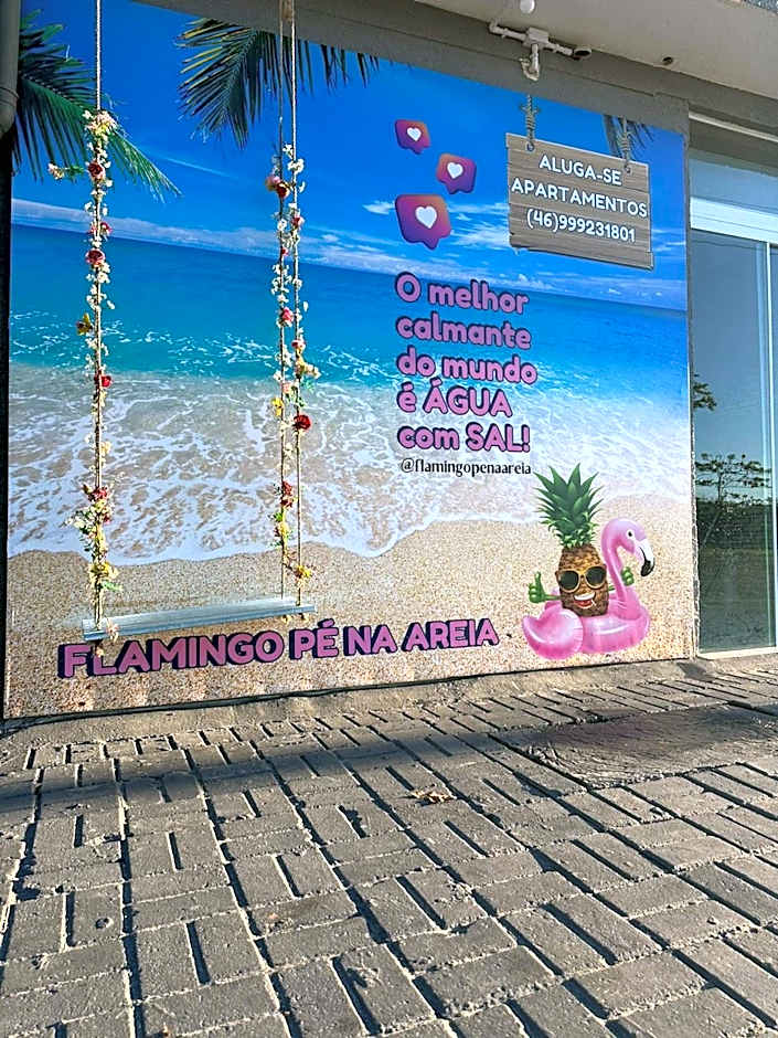 Flamingo Pé na Areia