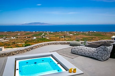 Luxury Cave Villa with Outdoor Hot Tub with Sea & Sunset View