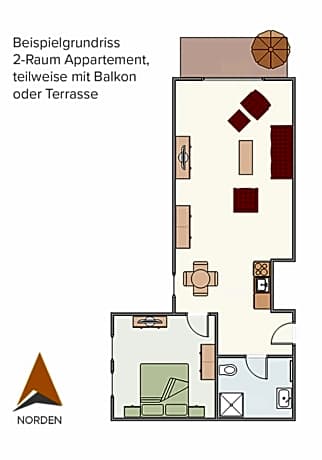 One-Bedroom Apartment Annex - Sea Side