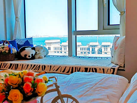 Dalian Venice Water City Ocean View Loft Duplex Ocean View Room for 5 People