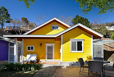 Purple Nature View Duplex Wooden Bungalow