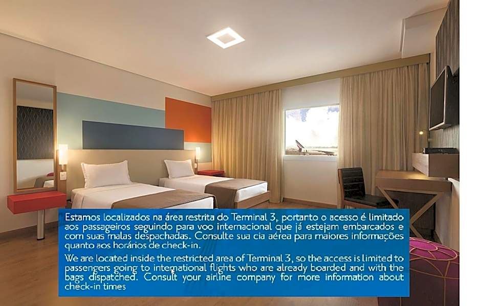 TRYP BY WYNDHAM São Paulo Airport - Hotel de Transito Terminal 3 -Lado Ar - Área restrita á passageiros já embarcados - Piso 1