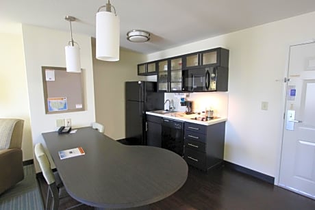 Queen Studio with Two Queen Beds - Hearing Accessible, Full Kitchen, Sofa Bed