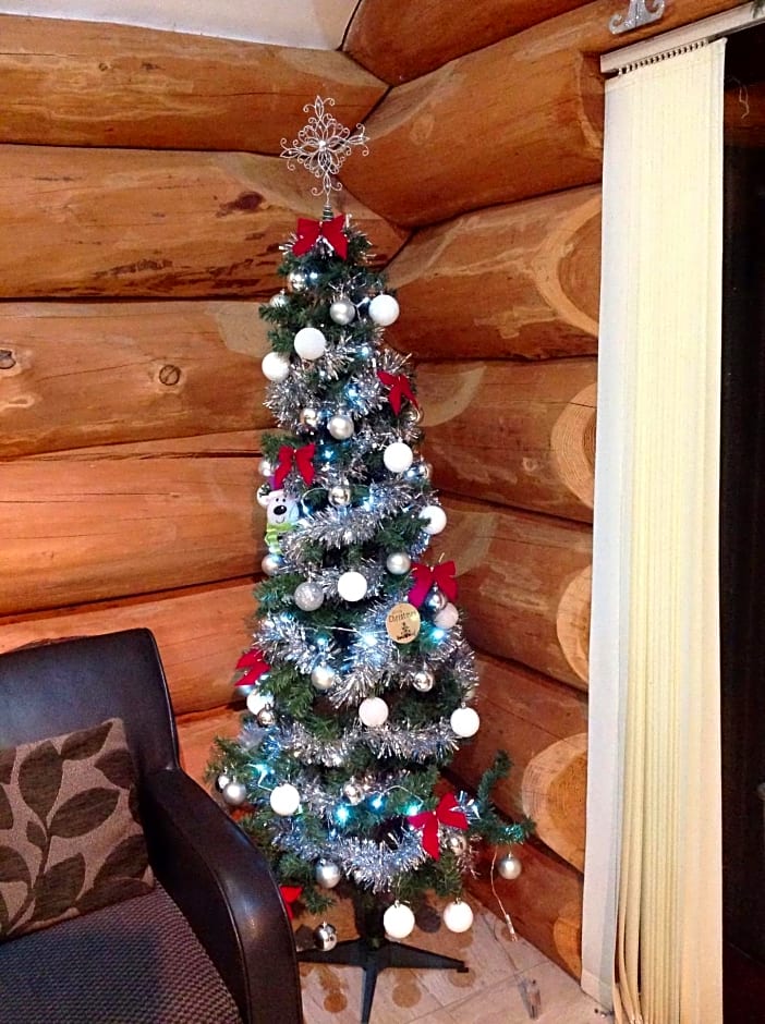 lyne view, log cabin