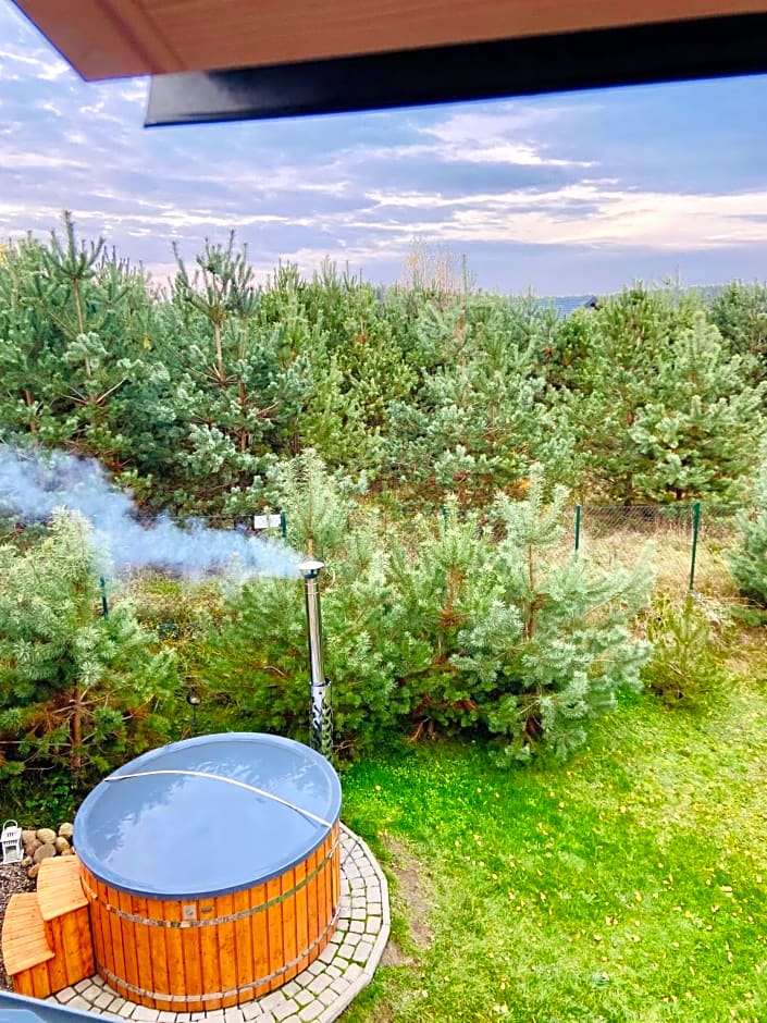 Dolina Bella - ogrzewany domek z balią, sauną i kominkiem w sercu Kaszub