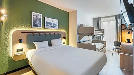 Standard Queen Room with One Sofa Bunk Bed