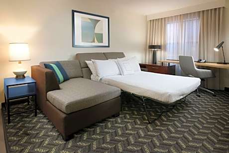 One-Bedroom Queen Suite with Sofa Bed and Tub - Mobility and Hearing Accessible Tub