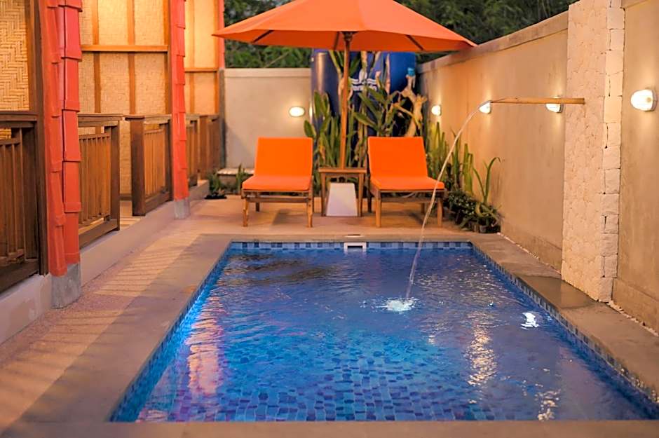 Murna Villa 3, A modern Balinese wooden house 360 GWK view