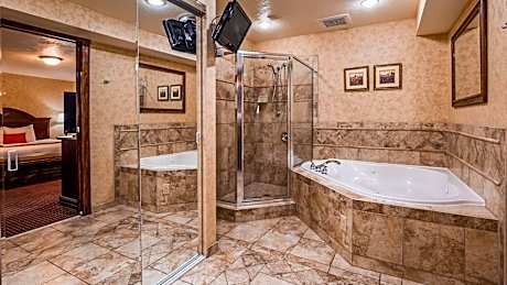 1 King Bed Non-Smoking Junior Suite Whirlpool Microwave And Refrigerator Wi-Fi Full Breakfast