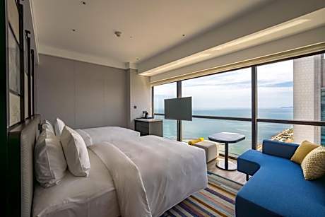 Double Room with Two Double Beds and Ocean View