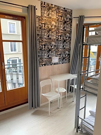 Triple Bunk Bed Room with Shared Toilet