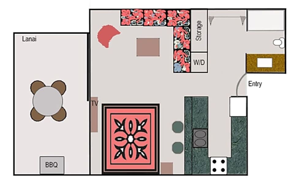 9B EKAHI VILLAGE-STUDIO BATH, GARDEN VIEW - 1 MINUTE STROLL to BEACH!
