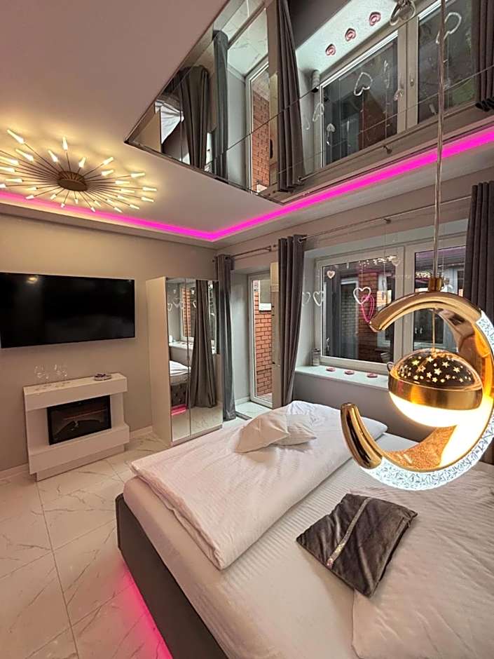 Apartament "Love Island" Jacuzzi SPA z dużą wanną z hydromasażem dla Dwojga
