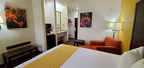 1 King Bed  Non-Smoking Microwave And Refrigerator Full Breakfast