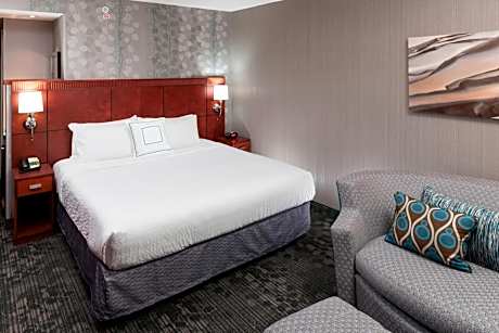 King Room with Sofa Bed and Roll-in Shower - Mobility and Hearing Accessible