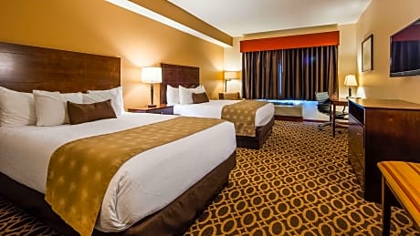 2 QUEEN BEDS,NSMK,INTROM,BUSNS,HISPD,MOBACC,CONTINENTAL BREAKFAST