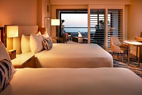 Oceanfront Double Room with Two Queen Beds