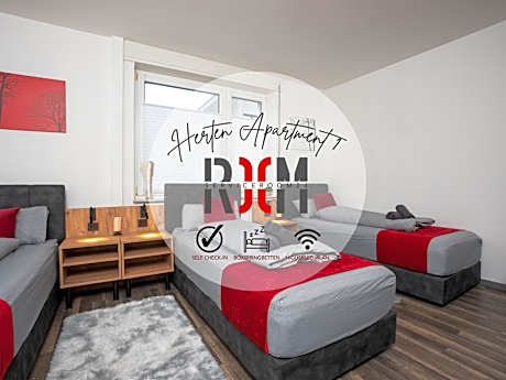 Serviceroom24 - Apartment 1 in Herten WLAN - Smart-TV - 24-7 Check-in und Küche
