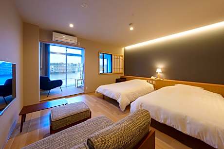 Superior Twin Room with Hot Spring with Mikuma River View Non-Smoking