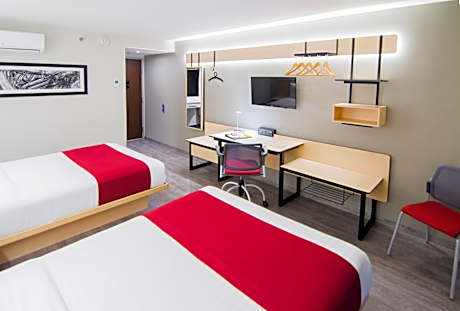 TWO DOUBLE BEDS