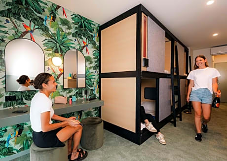 Female Only Private Single POD in 4 Share Room with Private Bathroom