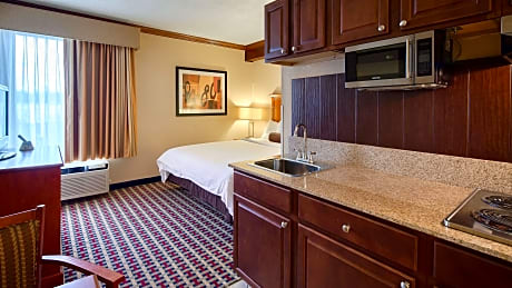 Suite-1 King Bed, Non-Smoking, Oversized Room, Whirlpool, Work Desk, Microwave And Refrigerator, Wi-Fi, Full Breakfast